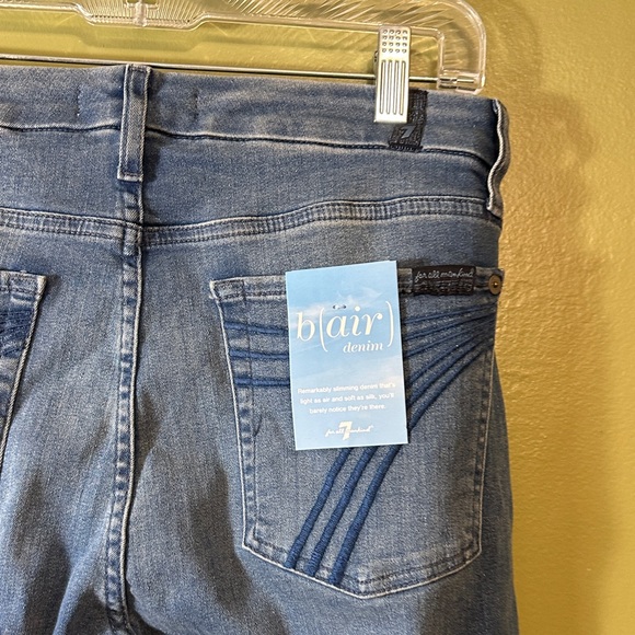 NWT 7 For All Mankind Dojo B(air) flare leg trouser size 31 - Picture 13 of 15